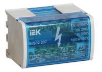 Шина N нулевая 2х 7 групп на DIN-рейку в корпусе IEK (10)