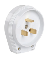 Вилка для плиты ВПпл10-01-Ст з/к 32А белая IEK