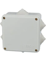 КМ41255 распаячн. для о/п 100х100х50 IP44 (6 гермовводов, с крышкой) IEK (48)