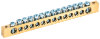 Шина N нулевая 8х12мм 14/2 (крепеж по краям) IEK (10)