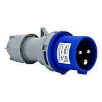 Переносная вилка 013- 2р+pе 16А 220В IP 44 EXPERT UNIT (10/100)