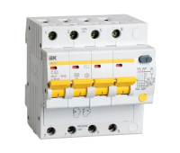 Автомат УЗО АД 14 (4ф) 25А IEK (3/24)