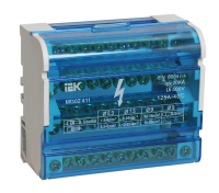 Шина N нулевая 4х11 групп на DIN-рейку в корпусе IEK (10)