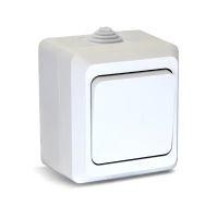 Выключатель 1кл о/у белый IP54 TERRA NEW (10/200)