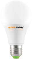 LED ЛАМПА A60 Standart 10W 900Lm 230V 6500K E27 MEGALIGHT (100)