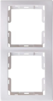 РВ-2-КБ Рамка 2местн. верт. КВАРТА (белый) IEK
