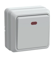 I20выкл. 1кл. с инд. о/у 10А ОКТАВА ВС 20-1-1-ОБ (36/432)