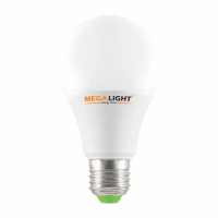 LED ЛАМПА A60 Standart 9W 810Lm 230V 6500K E27 MEGALIGHT (100)