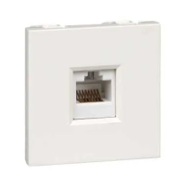 Розетка телефонная RJ45 кат.5e белая Wessen 45