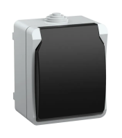 I32 Роз з/к о/у серый IP54 ФОРС IEK РСб20-3-ФСр (10/100)