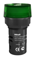 Индикатор ADDS ЛК-22 мм зеленый LED 220В (12) DEKraft
