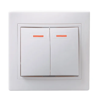 I4 выкл. 2кл. с инд.10А КВАРТА ВС 10-2-1-КБ (200)