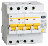 Автомат УЗО АД 14 (4ф) 10А IEK (3/24)