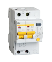 Автомат УЗО АД 12 (2ф) 16А IEK (5/40)