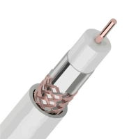 Кабель RG-6U, (75 Ом), белый PROCONNECT LIGHT (01-2251) REXANT (бухта 100м)