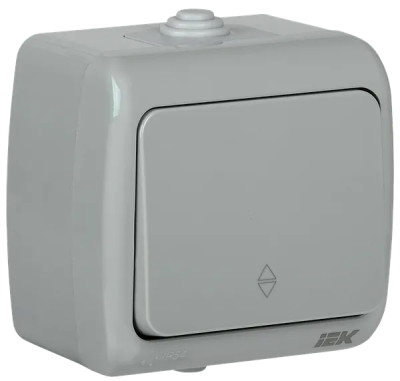 Выключатель проходной 1кл о/у 10А IP54 AQUATIC ВС-20-1-2-А IEK