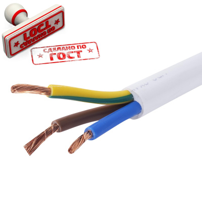 Кабель ПВС 3х1,5 -0,38кВ (ГОСТ) бухта 100метров