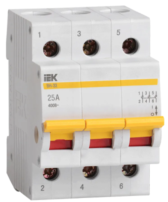 Выкл. нагрузки ВН-32 (3ф) 25А IEK (4/80) ***