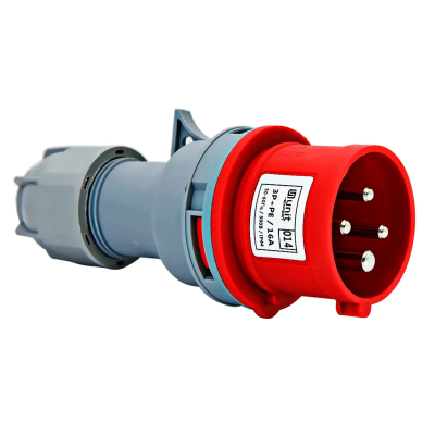 Переносная вилка 014 3р+ре 16А 380В IP 44 EXPERT UNIT (10/100)