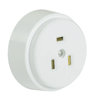 Розетка для плиты РПпл10-01-Ст з/к о/у 32А белая IEK