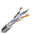 F/UTP (24 AWG), кат.5Е экран, 4 пары, LDPE внеш.черный (бухта 305м) ITK NEW