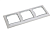 РВ-3-КБ Рамка 3местн. верт. КВАРТА (белый) IEK