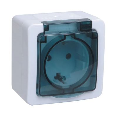 I28 роз з/к о/у дымчатый IP54 ГЕРМЕС IEK РСб20-3-ГПБд (10/100)