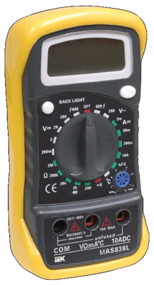 Мультиметр цифровой Master MAS838L IEK (40)