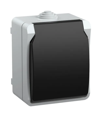 I32 Роз з/к о/у серый IP54 ФОРС IEK РСб20-3-ФСр (10/100)