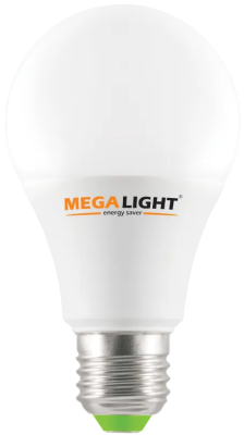 LED ЛАМПА A60 Standart 11W 990Lm 230V 6500K E27 MEGALIGHT (100)