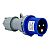 Переносная вилка 013- 2р+pе 16А 220В IP 44 EXPERT UNIT (10/100)