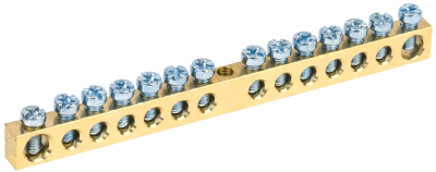Шина N нулевая 6х9мм 14/1 (крепеж по центру) UNIT (20/500)