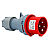 Переносная вилка 014 3р+ре 16А 380В IP 44 EXPERT UNIT (10/100)