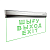 LED ДБА EXIT GLASS (ШЫГУ/ВЫХОД/EXIT) 370x30x200 (батарея на 1,5 часа) MEGALIGHT (20)