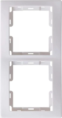 РВ-2-КБ Рамка 2местн. верт. КВАРТА (белый) IEK