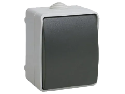 I30 Выкл 1кл о/у серый IP54 ФОРС IEK ВС20-1-0-ФСр (10/100)