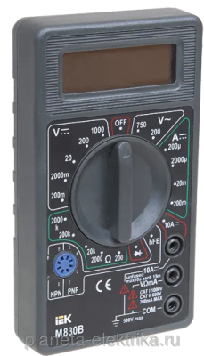 Мультиметр цифровой Universal M830B IEK (60)